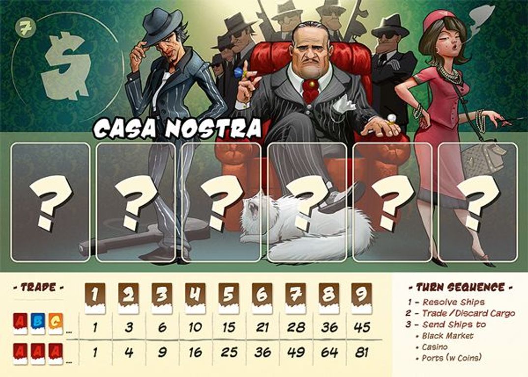 Cargo Noir game board