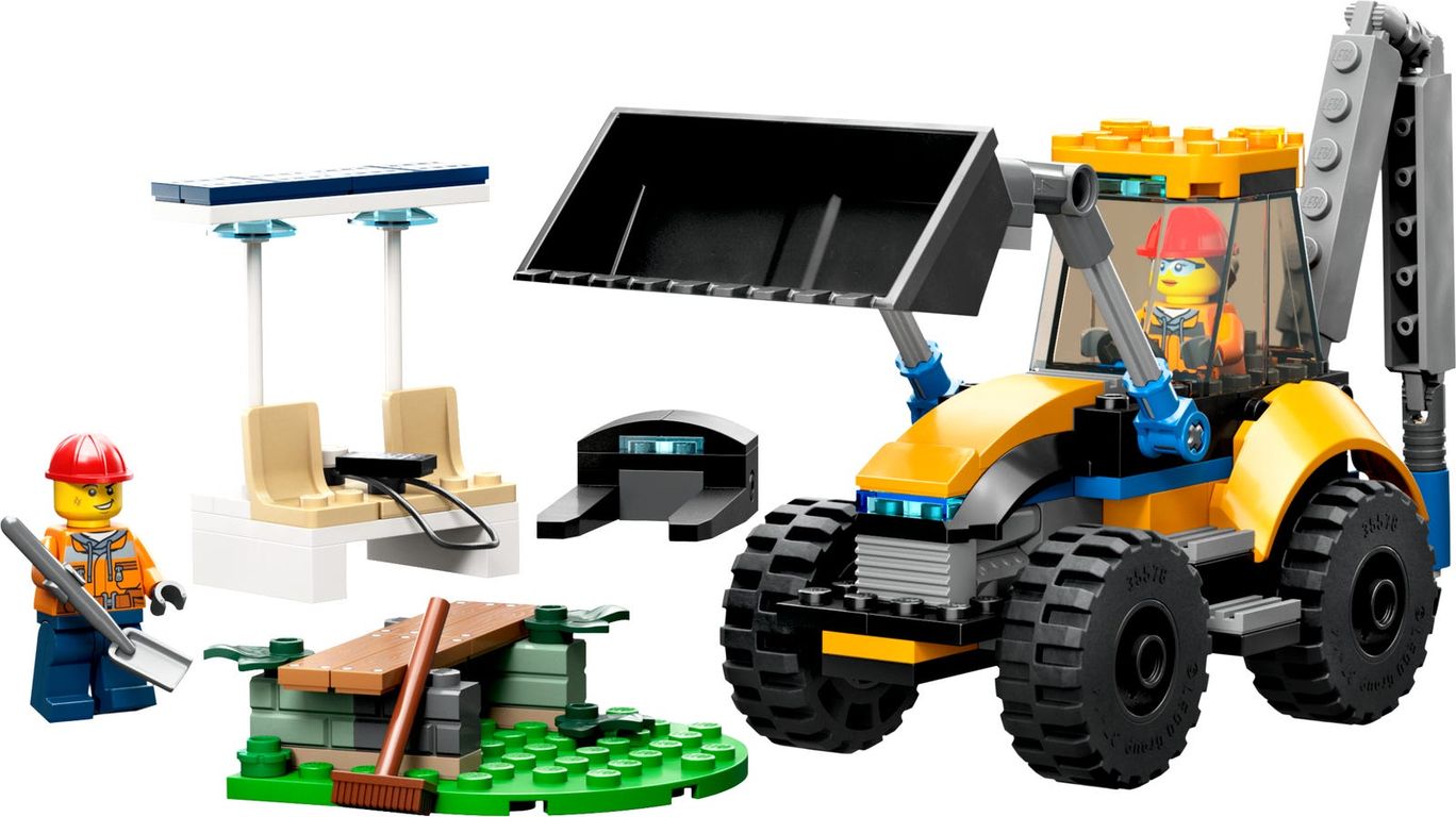 LEGO® City La pelleteuse de chantier composants