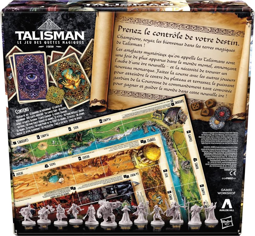 Talisman: The Magical Quest Game – 5th Edition achterkant van de doos