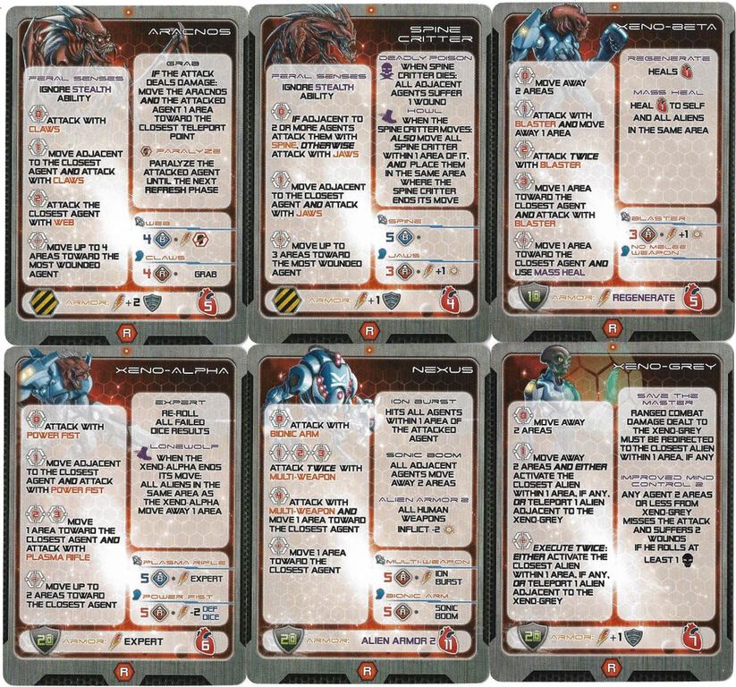 Galaxy Defenders: Elite Alien Army cards