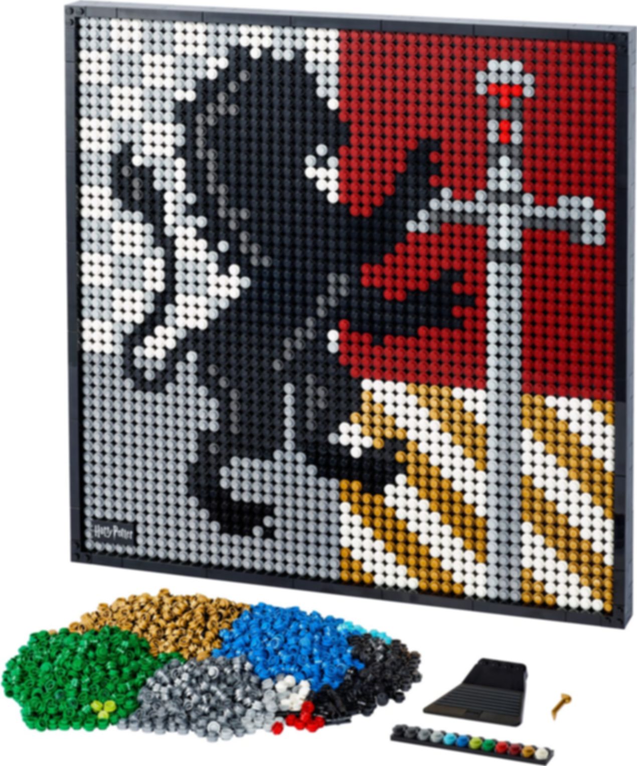 LEGO® Art Harry Potter™ Hogwarts™ Crests components