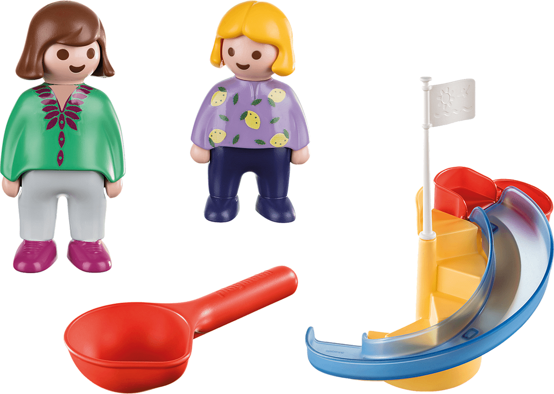 Playmobil® 1.2.3 Water Slide minifigures