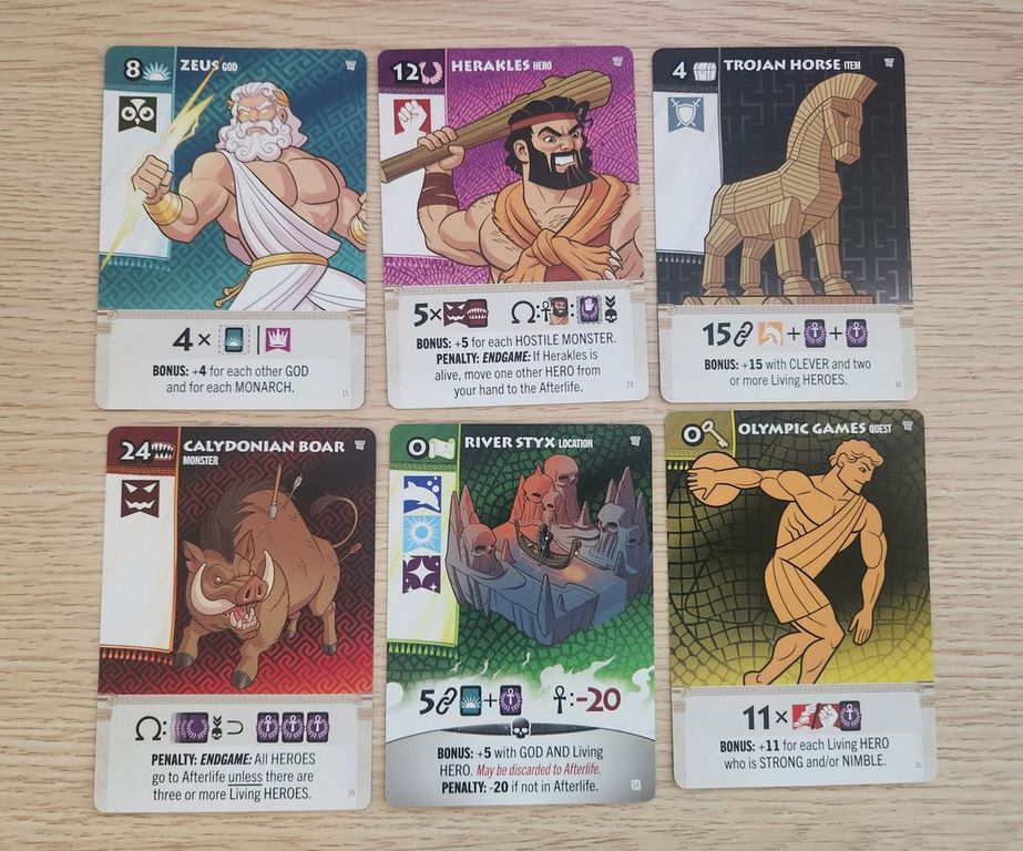 Fantasy Realms: Greek Legends cards