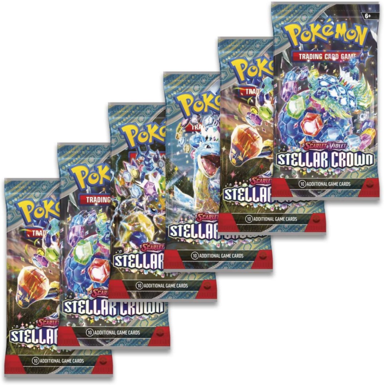 Pokémon TCG: Scarlet & Violet-Stellar Crown Booster Bundle (6 Packs) cards