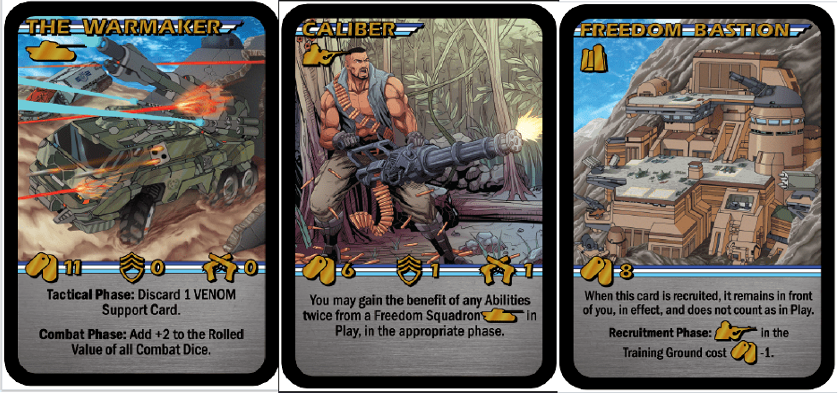 VENOM Assault cards