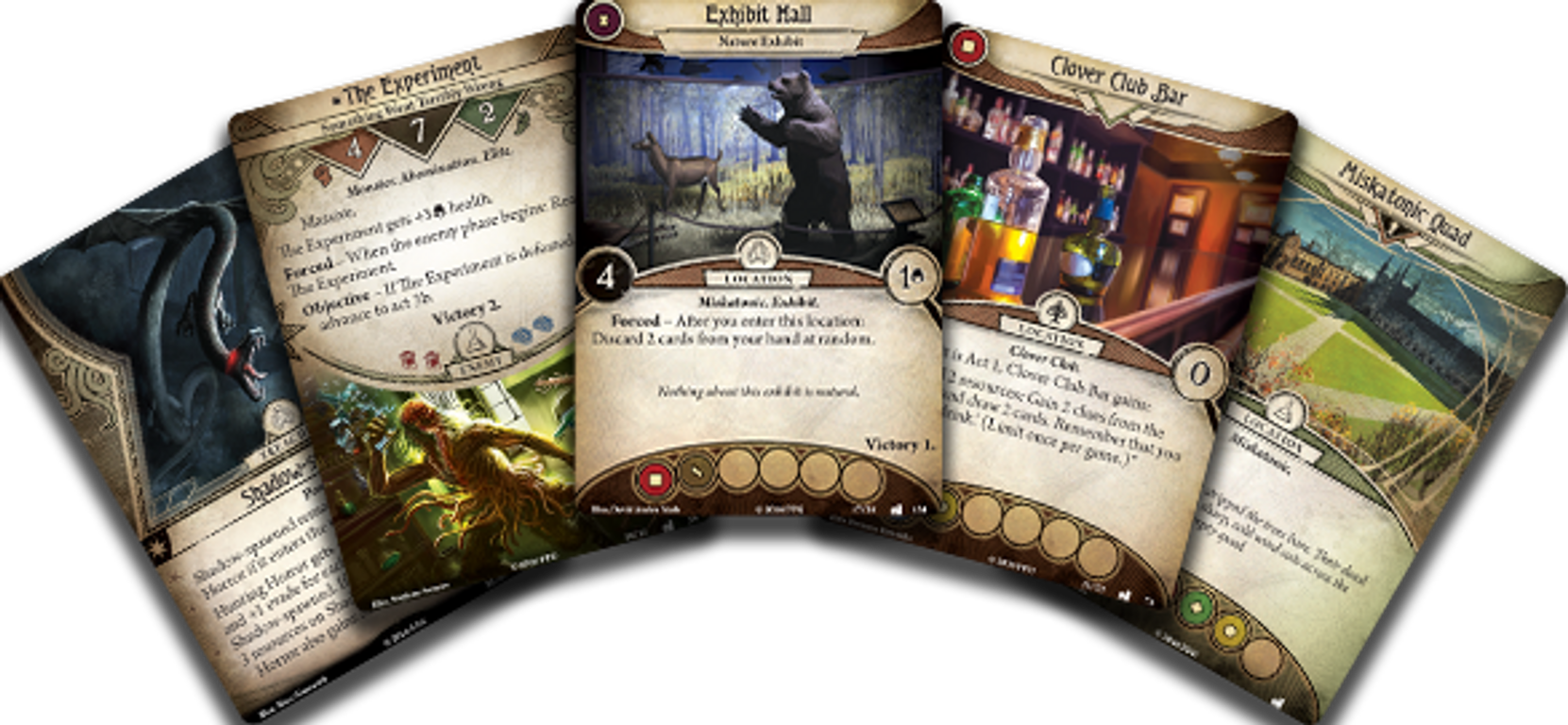 Arkham Horror: The Card Game – The Dunwich Legacy: Campaign Expansion kaarten