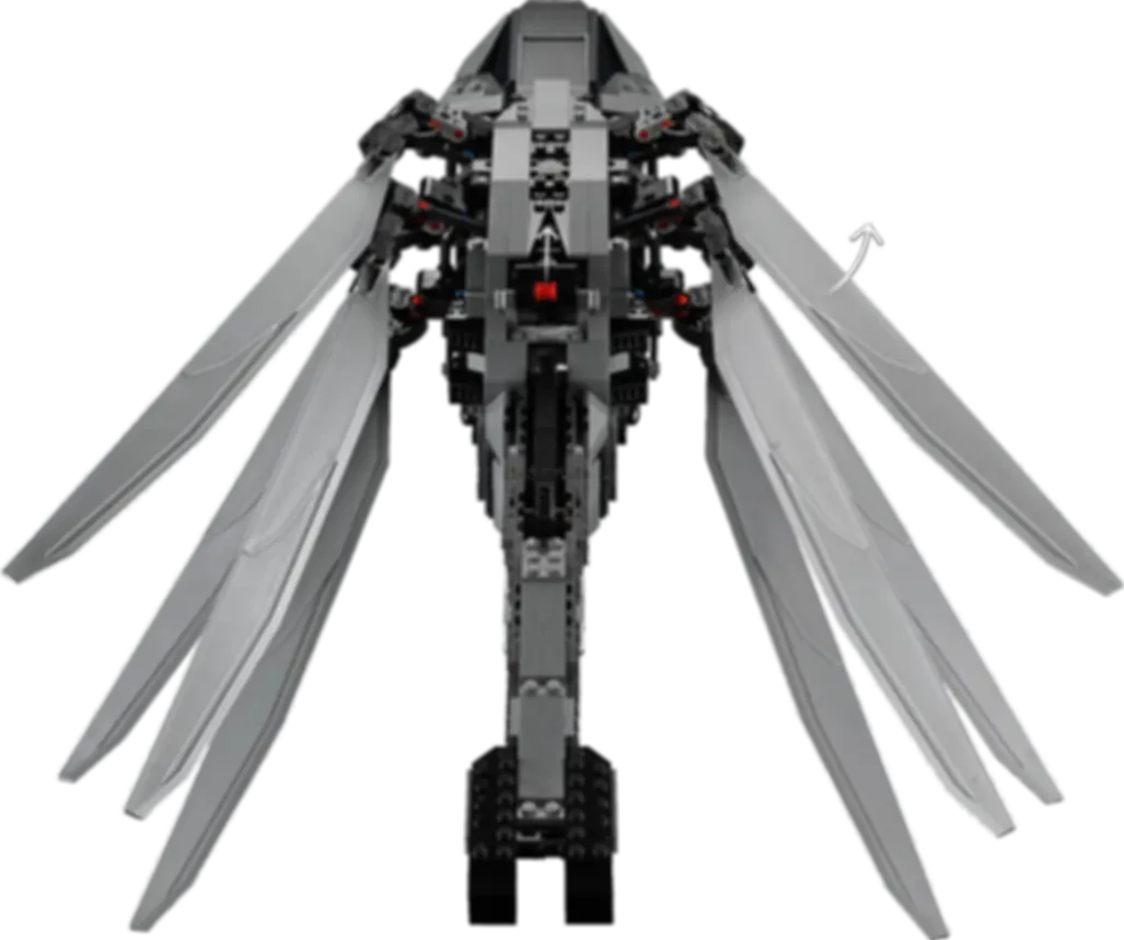 LEGO® Icons Ornitóptero real de Dune Atreides partes