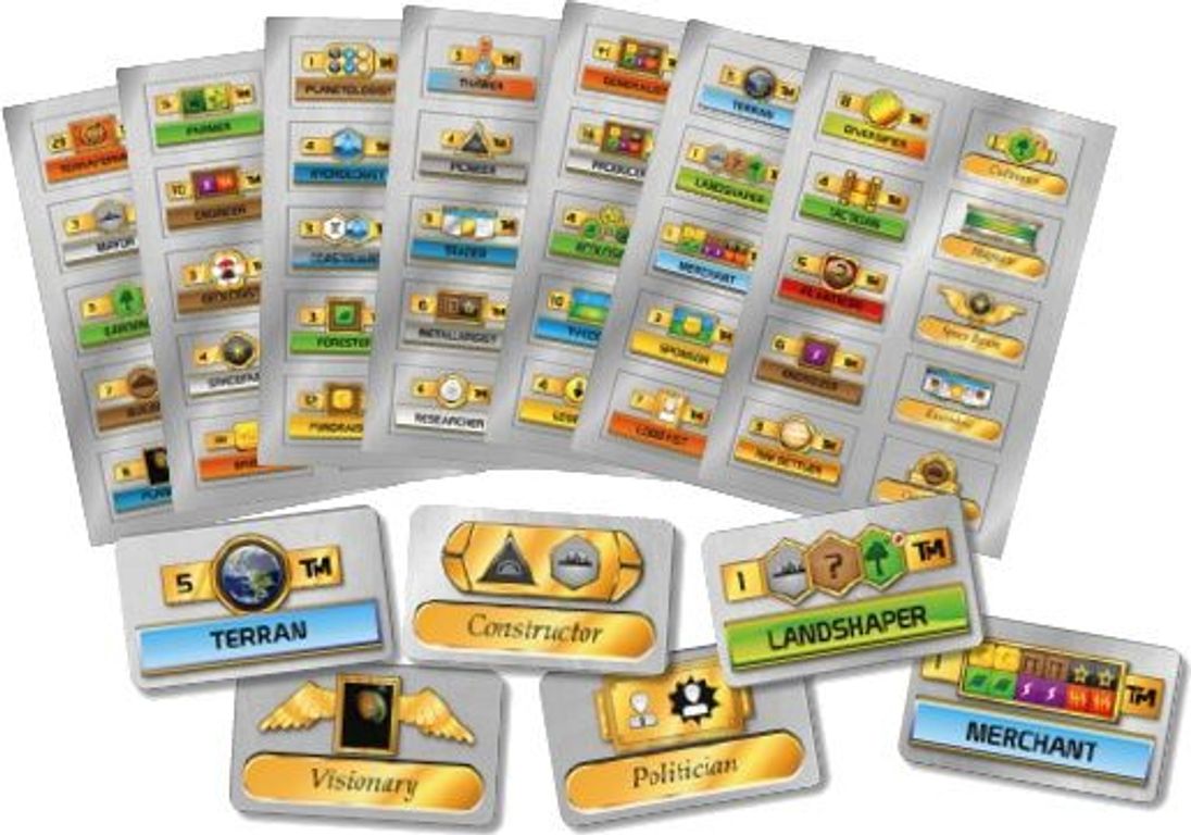 Terraforming Mars:  Milestone e Riconoscimenti scatola
