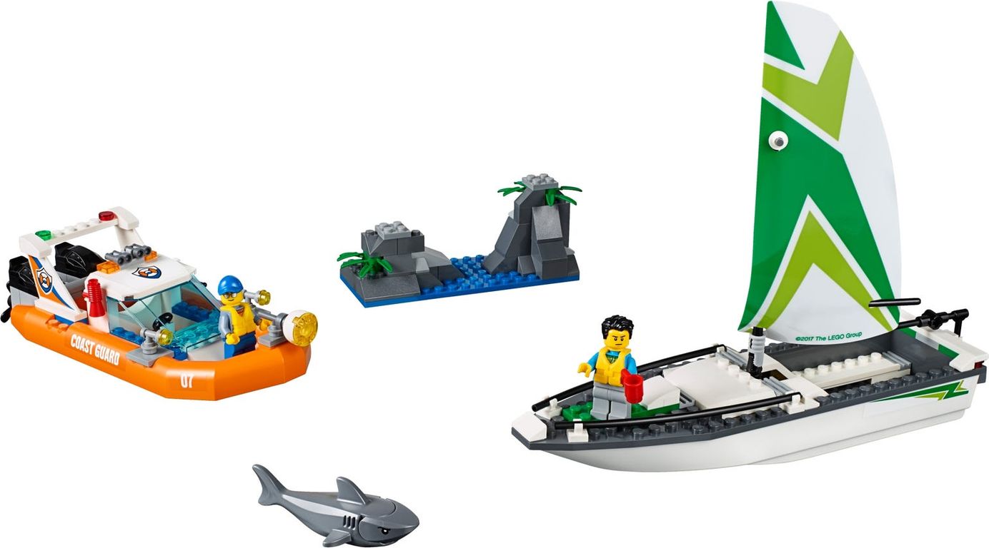 LEGO® City Segelboot in Not komponenten