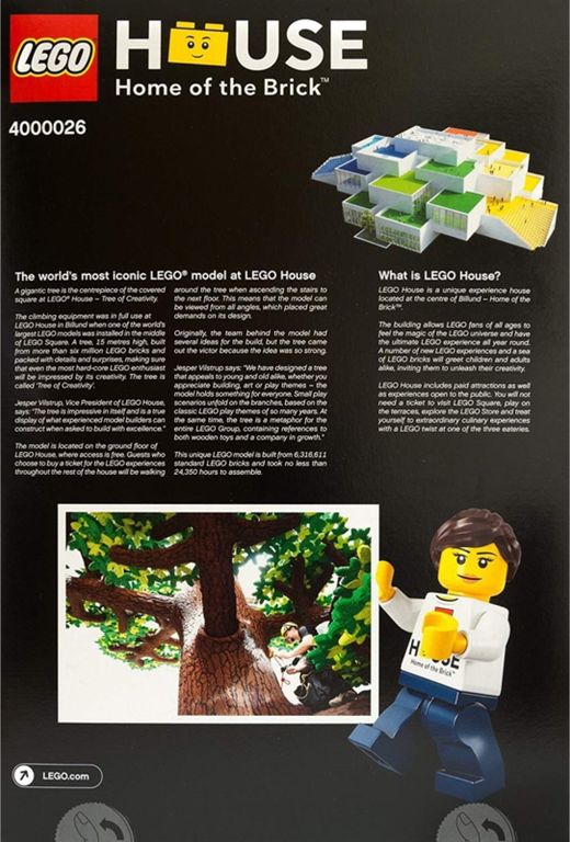 LEGO® Promotions Lego House Tree of Creativity parte posterior de la caja