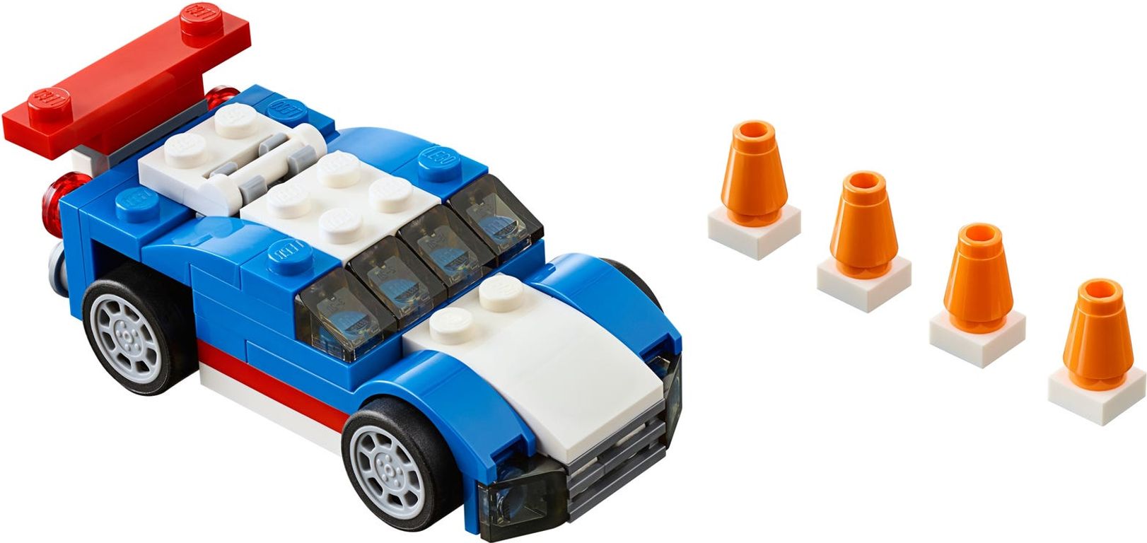 LEGO® Creator Blauer Rennwagen komponenten