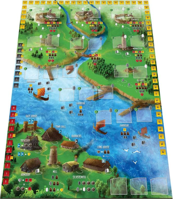 Raiders of the North Sea game board