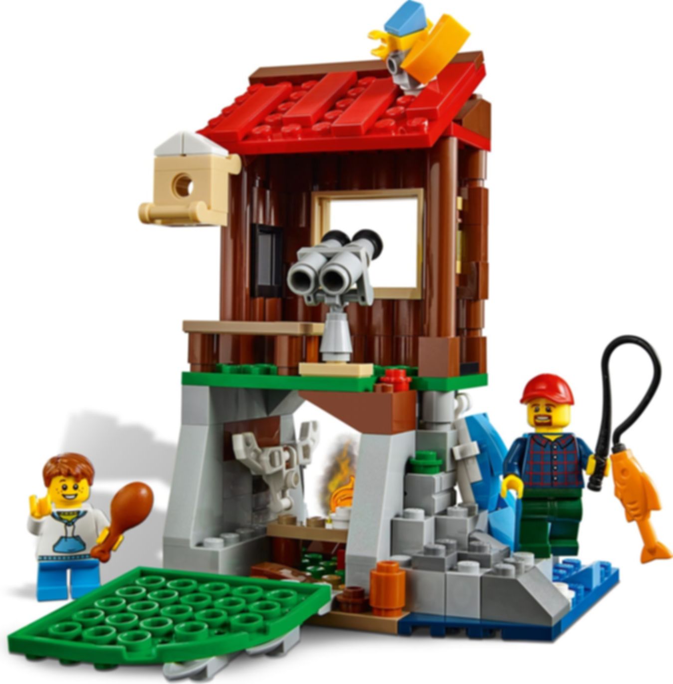 LEGO® Creator Hut in de wildernis speelwijze