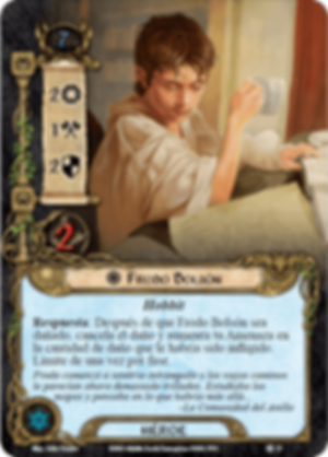 The Lord of the Rings: The Card Game - Conflict at the Carrock frodo bolsón card