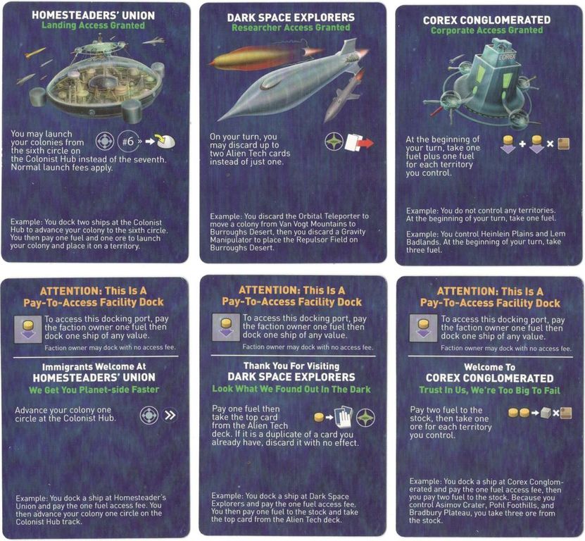 Alien Frontiers: Expansion Pack #3 cards