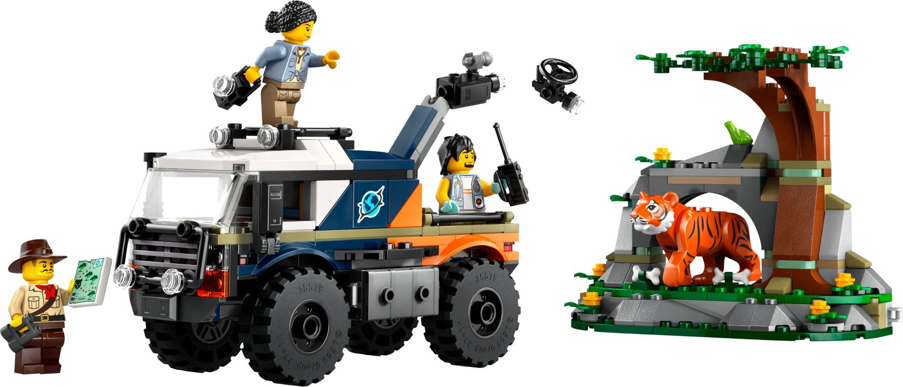 LEGO® City Jungle Explorer Off-Road Truck components