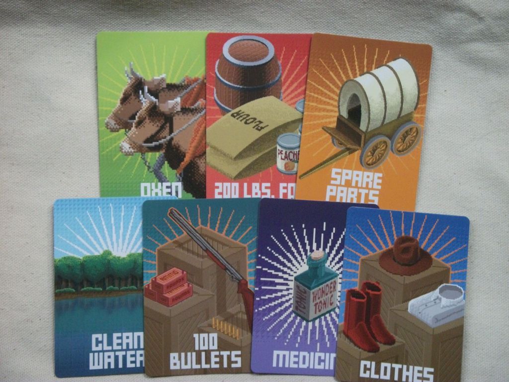 The Oregon Trail Card Game kaarten