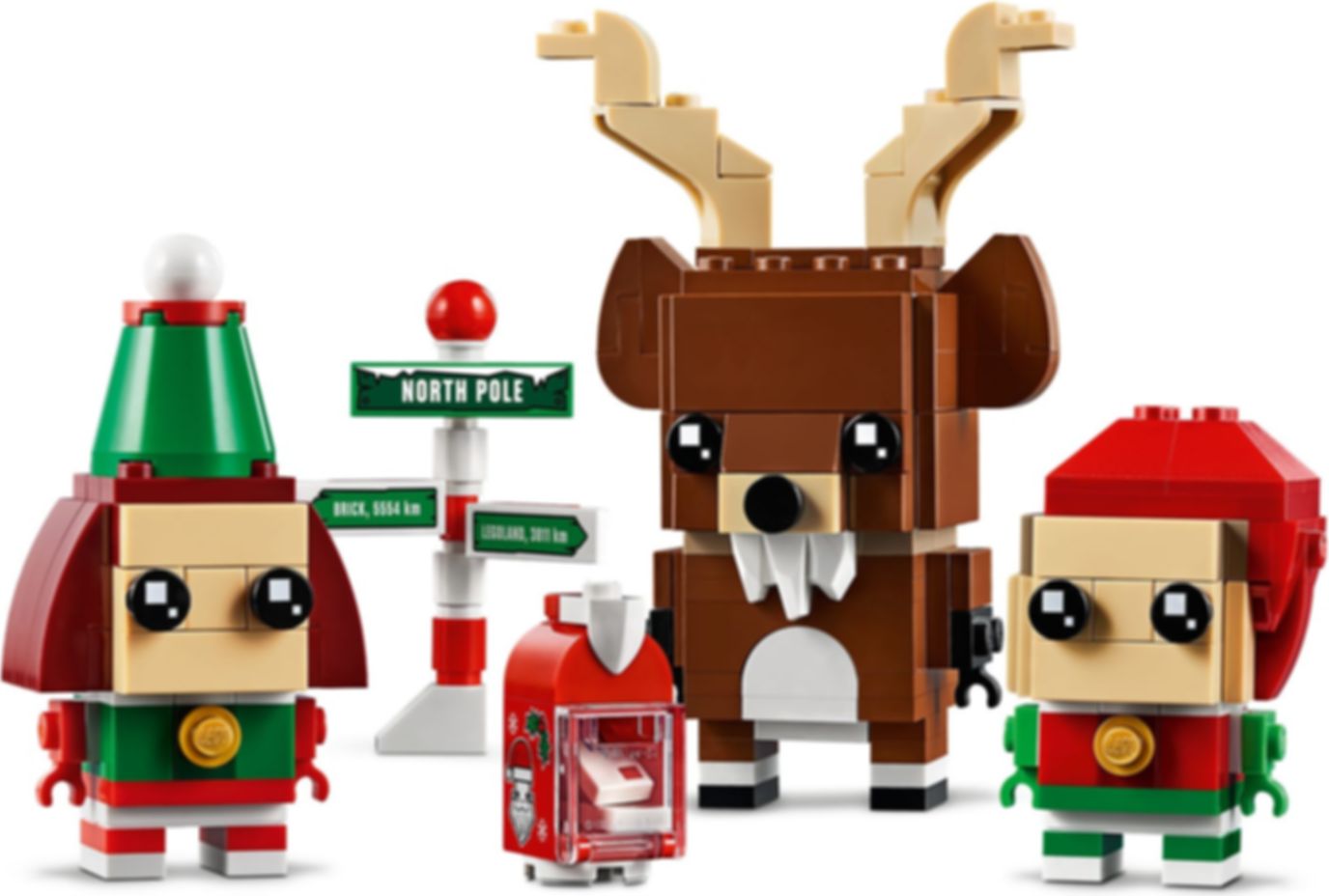 LEGO® BrickHeadz™ Reindeer, Elf and Elfie gameplay