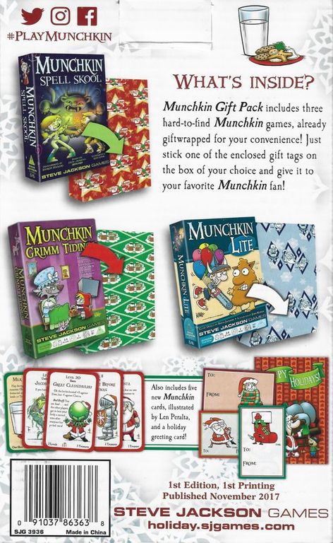 Munchkin Gift Pack back of the box