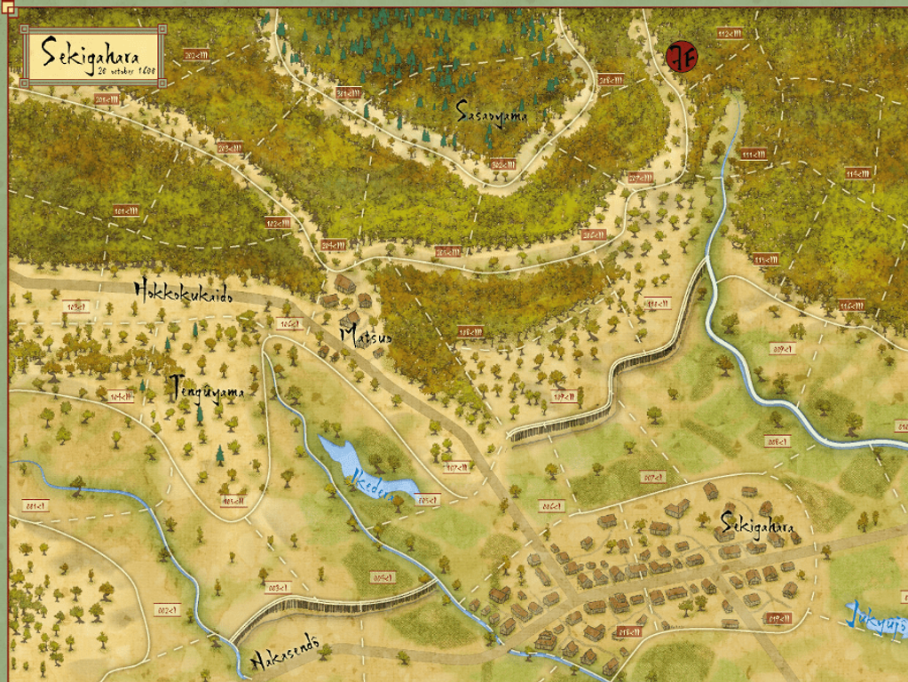 Sekigahara 1600 plateau de jeu