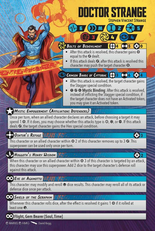 Marvel: Crisis Protocol – Doctor Strange & Wong carte