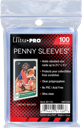 Ultra Pro Card Protector Sleeves - Transparent - 100 Pieces