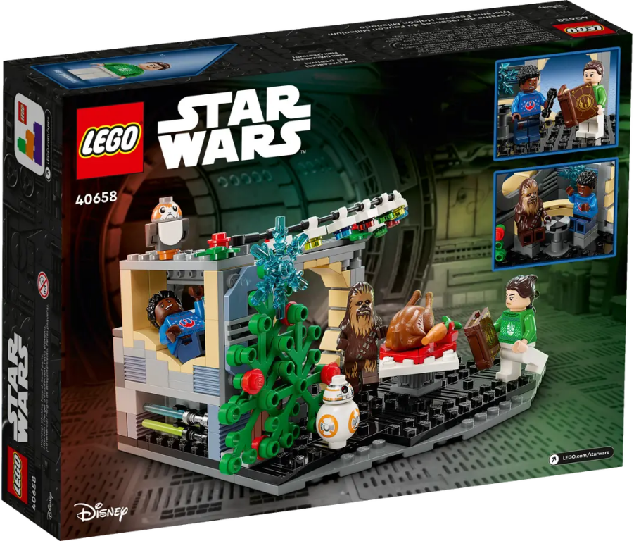 LEGO® Star Wars Diorama Festivo: Halcón Milenario parte posterior de la caja