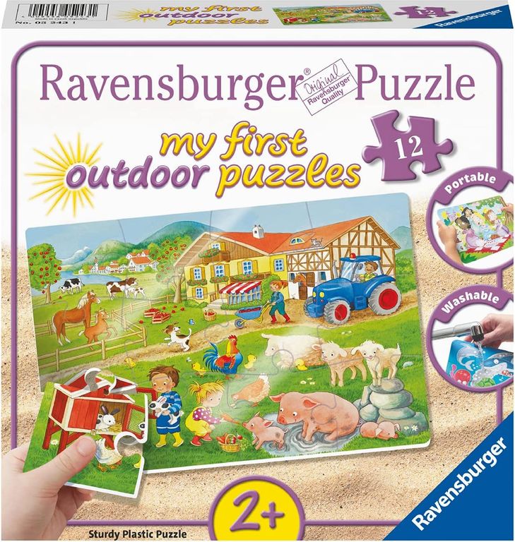 Mijn eerste buitenpuzzel - Lotta en Max op de boerderij