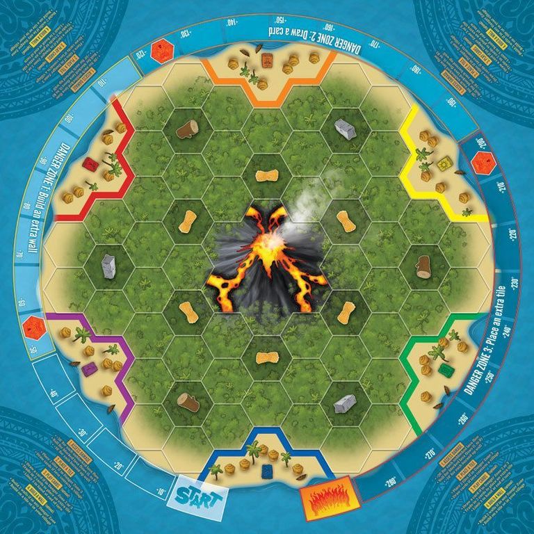 Eruption game board