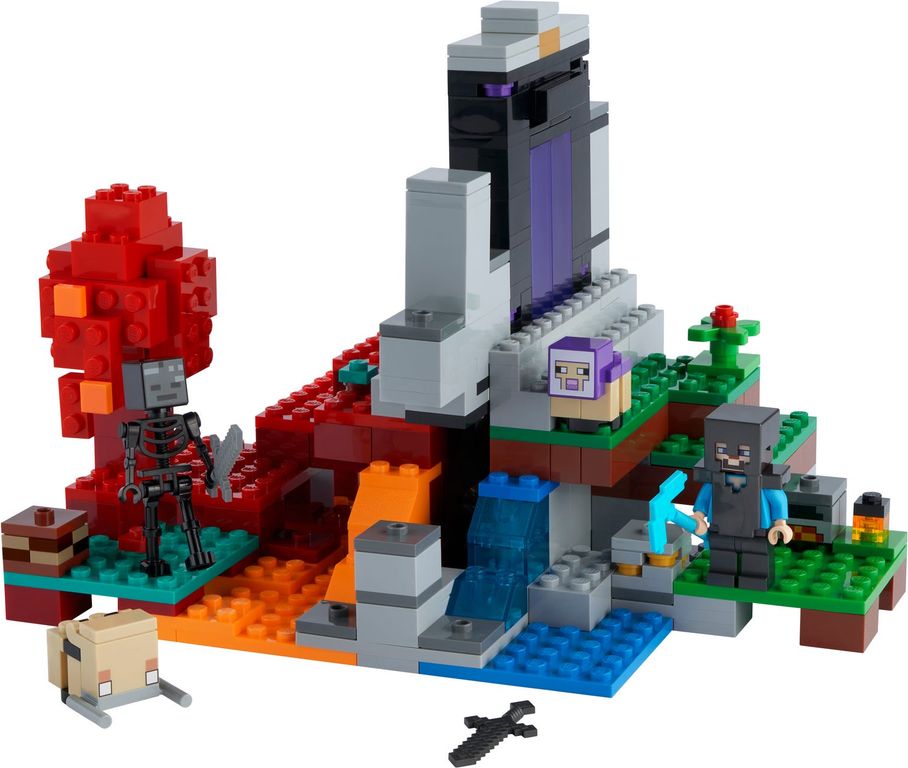 LEGO® Minecraft Das zerstörte Portal komponenten