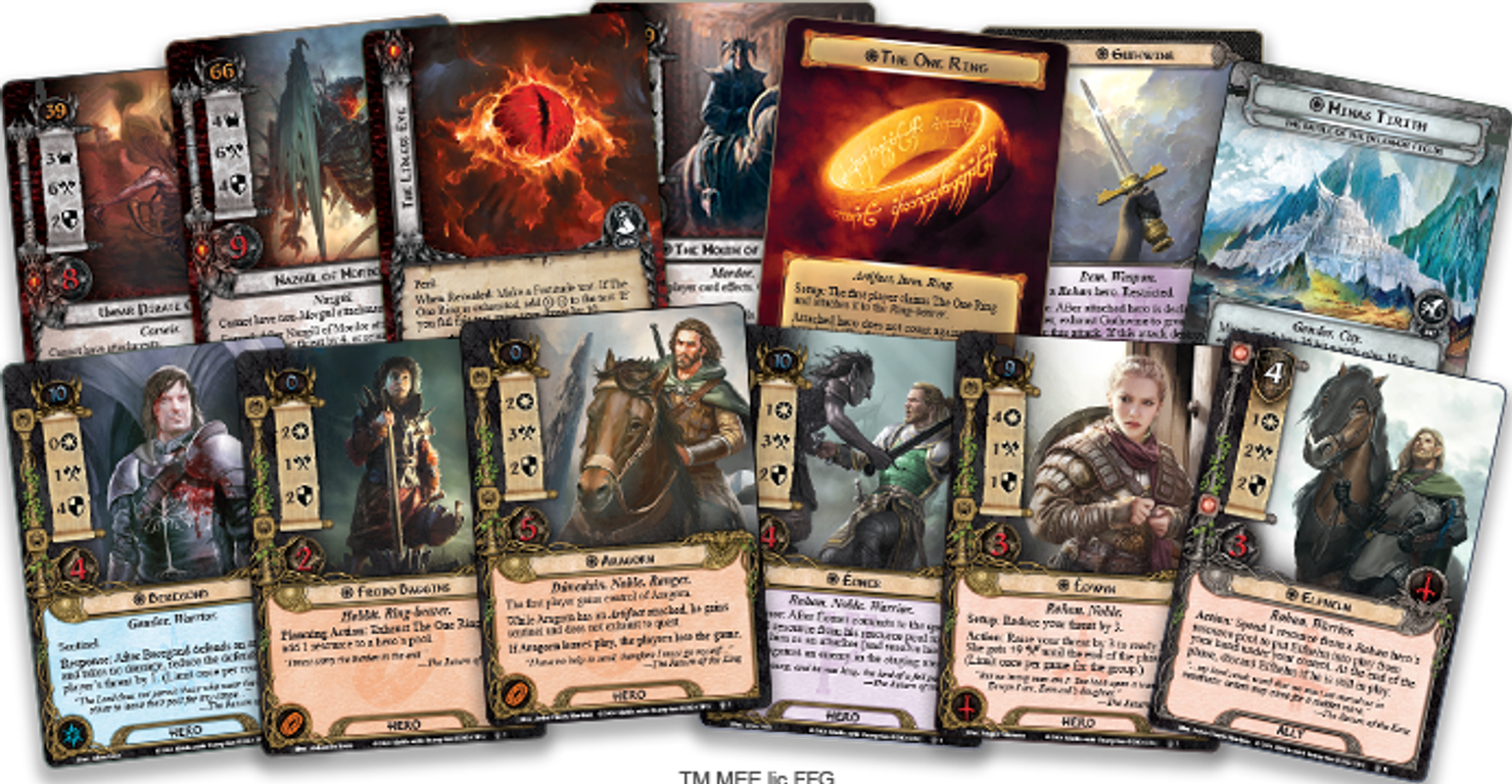 The Lord of the Rings: The Card Game – The Return of the King: Saga Expansion cartas