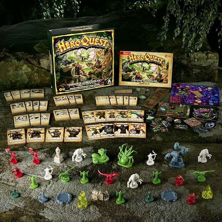 HeroQuest: Jungles of Delthrak componenten