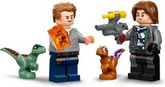 LEGO® Jurassic World La poursuite en moto de l’Atrociraptor figurines