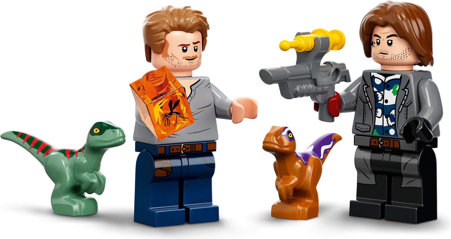 LEGO® Jurassic World Atrociraptor: Motorradverfolgungsjagd minifiguren