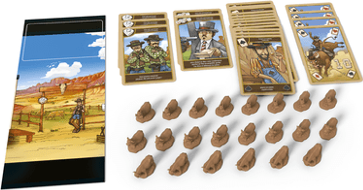 Dice Town: Cowboys components