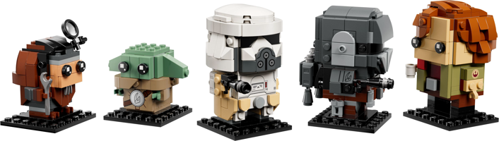 LEGO® BrickHeadz™ De Mandalorian en Grogu: bondgenoten en schurken