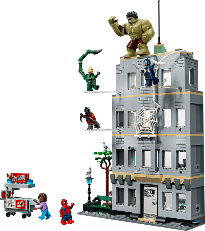 LEGO® Marvel Spider-Man vs. Hulk Epic Clash components