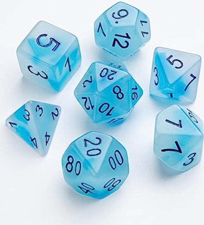 Icy Crumbs RPG Dice Set componenti