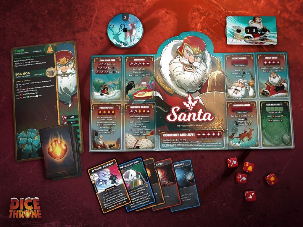 Dice Throne: Santa v. Krampus komponenten