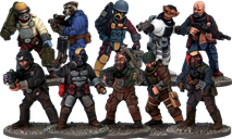 Stargrave Mercenaries miniaturen