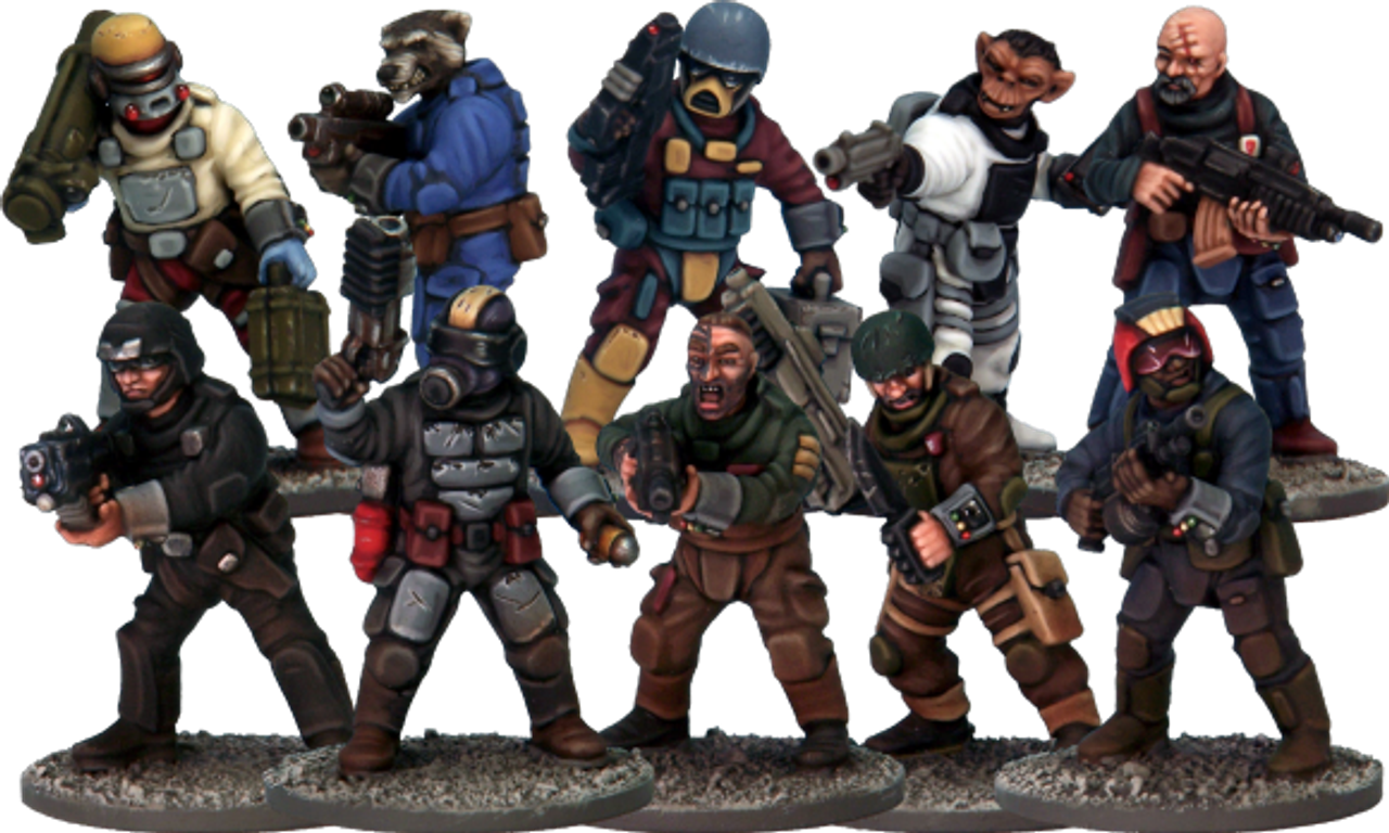 Stargrave Mercenaries miniatures