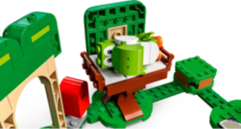 LEGO® Super Mario™ Yoshi’s Gift House Expansion Set components