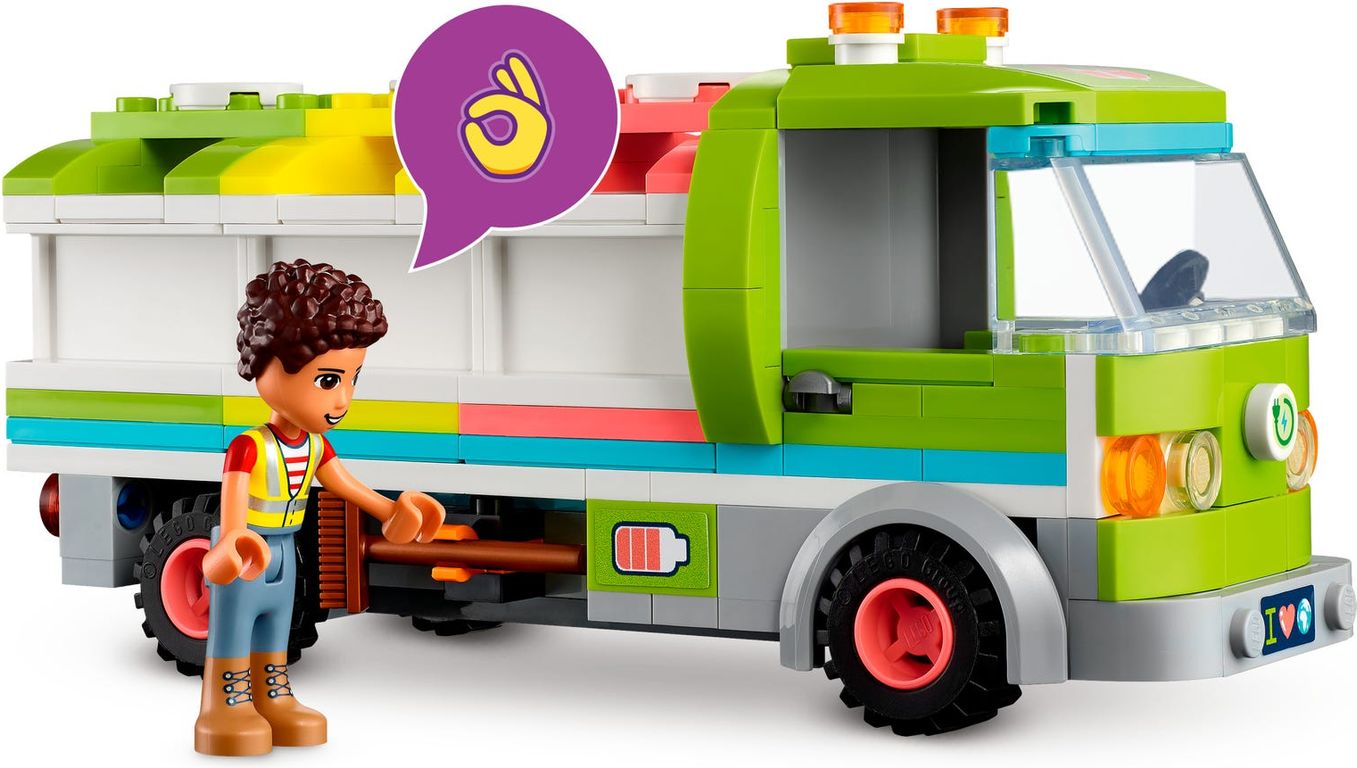 LEGO® Friends Camion riciclaggio rifiuti componenti