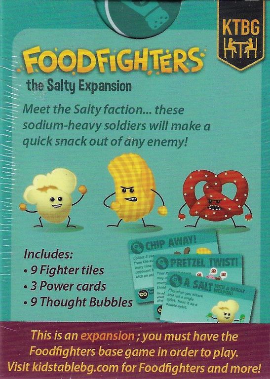 Foodfighters: The Salty Expansion torna a scatola