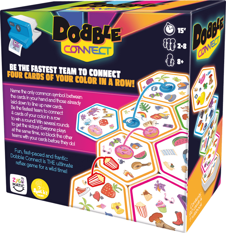 Dobble Connect achterkant van de doos