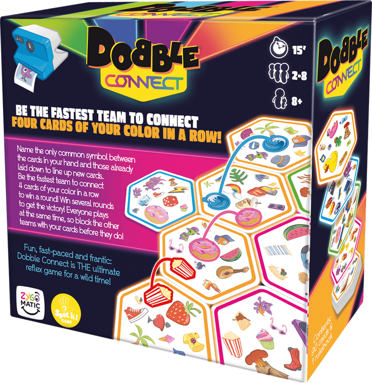 Dobble Connect parte posterior de la caja