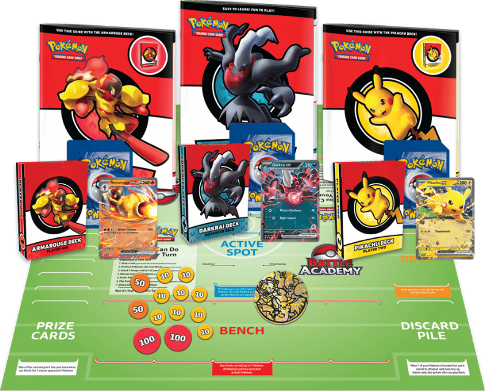 Pokémon Trading Card Game Battle Academy 2024 components