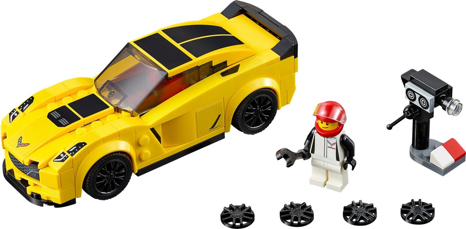 LEGO® Speed Champions Chevrolet Corvette Z06 components