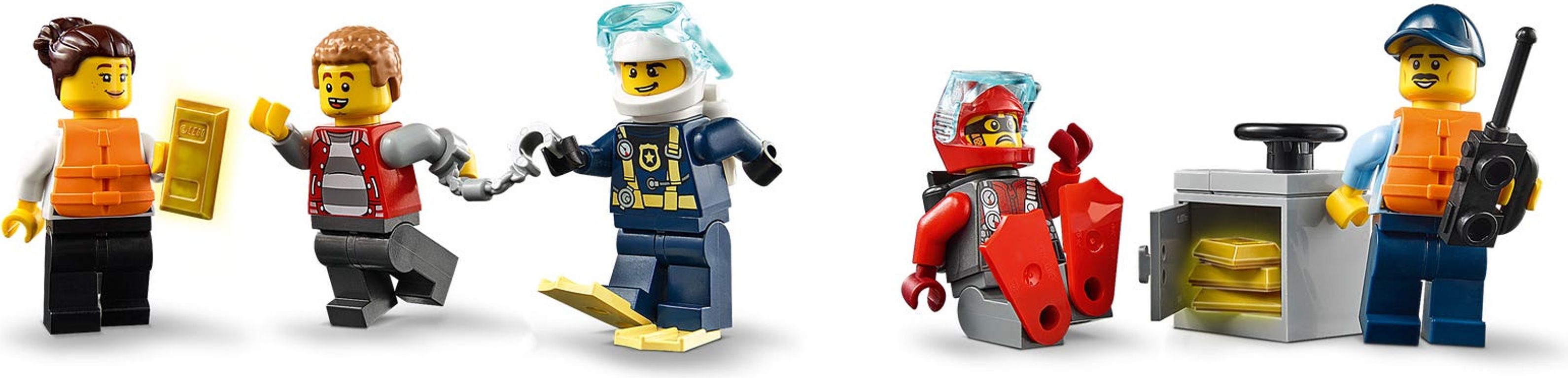 LEGO® City Police Patrol Boat minifigures