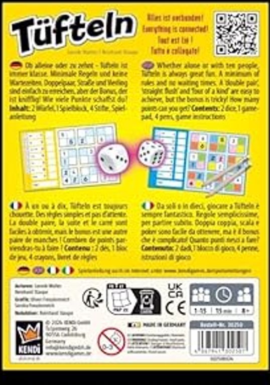 Tüfteln rückseite der box